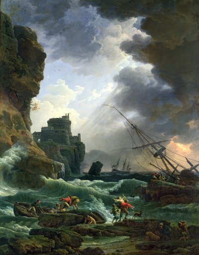 嵐、1777 作： Claude Joseph Vernet